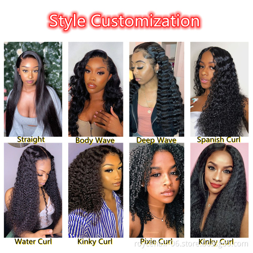 Brazilian Virgin Remy Hair Lace Wigs Pre Plucked 13X4 150% Density Deep T Shape Middle Part HD Lace Frontal Human Hair Wigs